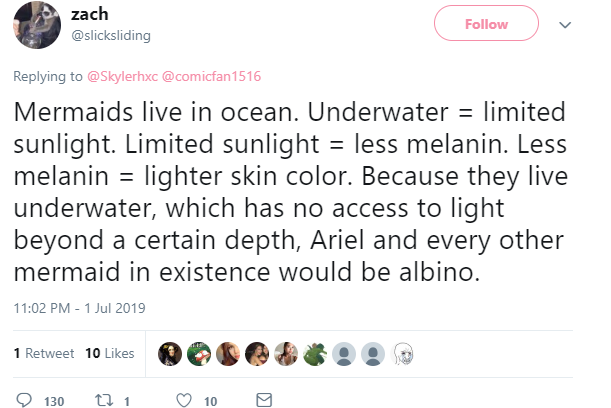 mermaid science tweet