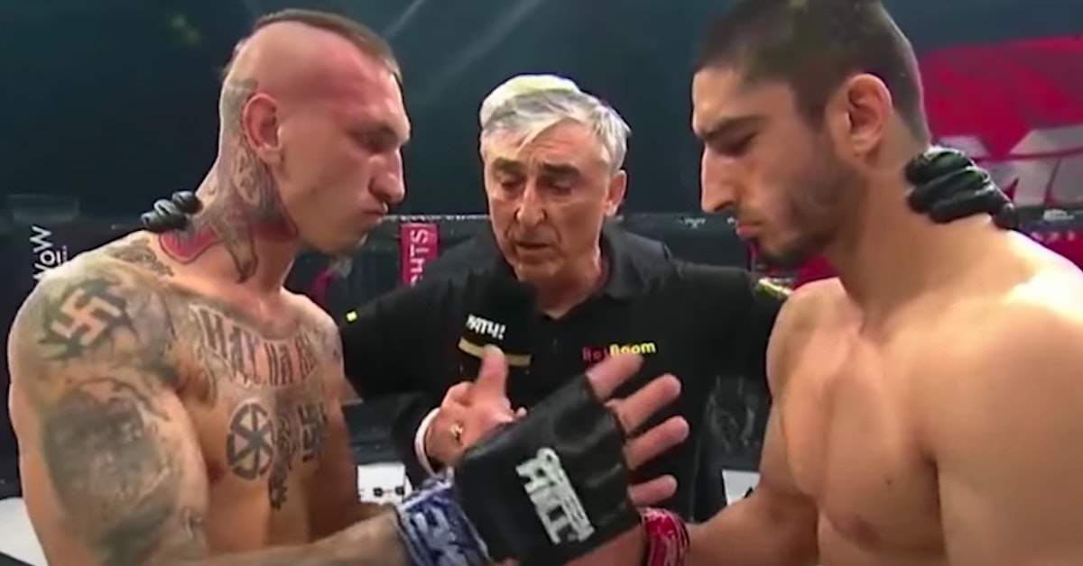 mma fighter with nazi tattoo