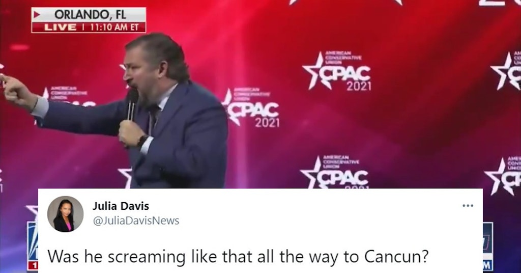 Ted Cruz Gets Meme'd For Doing The Braveheart "Freedom" Scream At CPAC