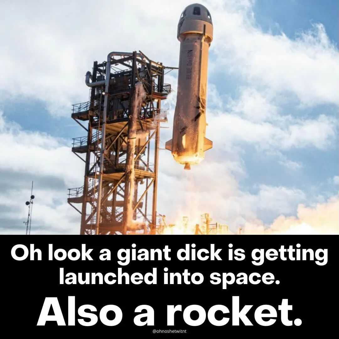 jeff bezos rocket dick meme