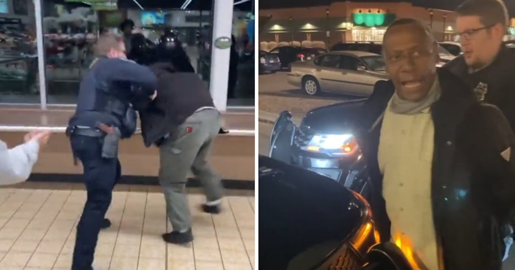 Minneapolis Officer Christopher Lange arresting Troy Lee Billups at a grocery store