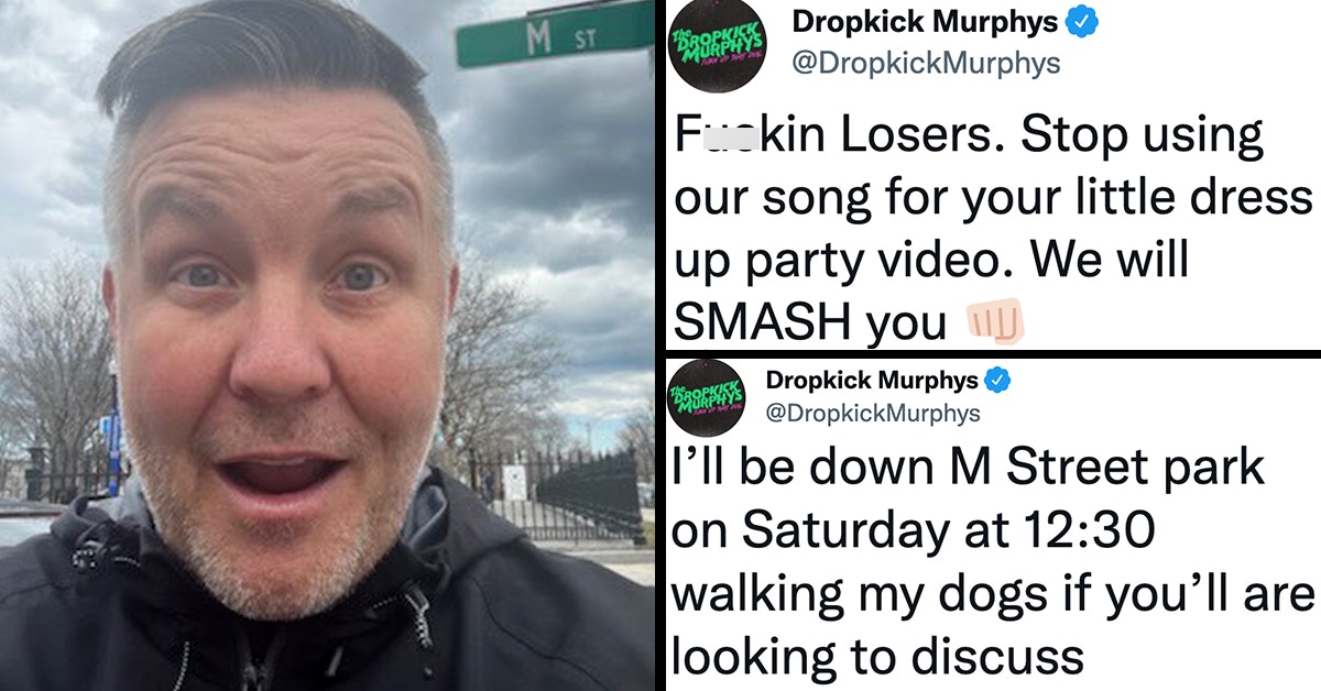 Ken Casey of Dropkick Murphys bloodied by can to his face during Boston  brawl