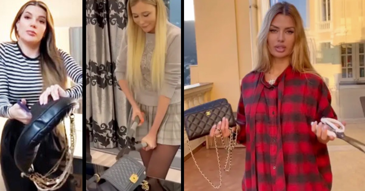 Russian Influencers Are Cutting Up Their Chanel Bags To Protest Sanctions