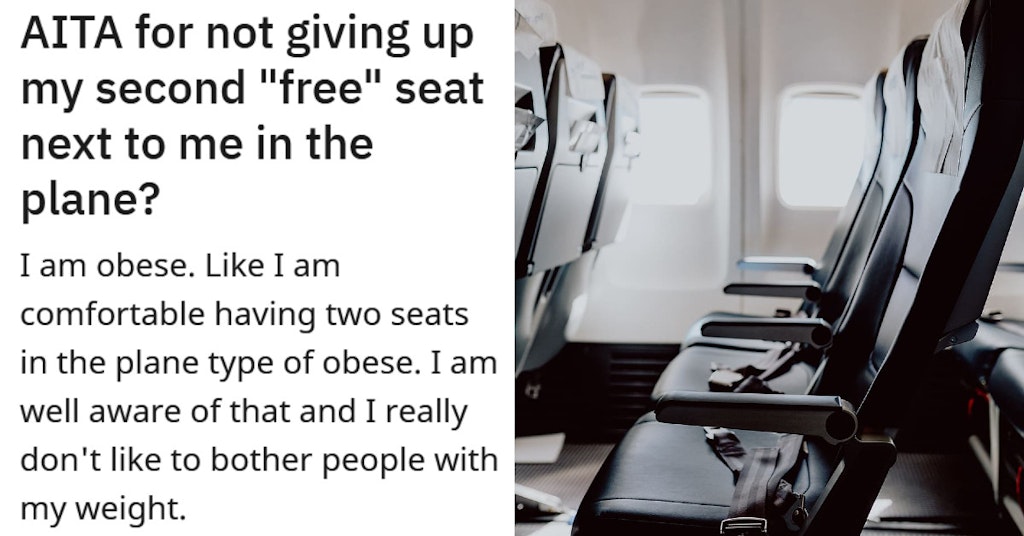 obese extra plane seat