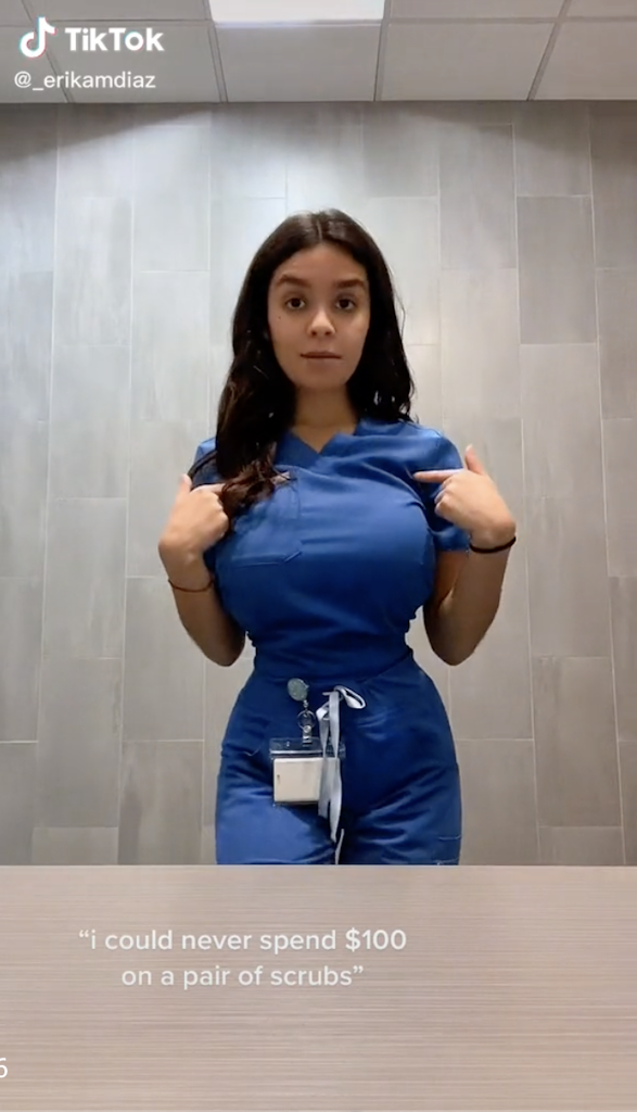 Nurse trolled for wearing 'inappropriate' uniform says 'it's just