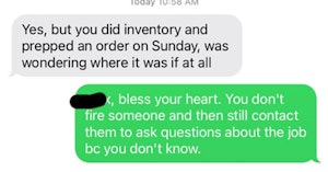 ask for help after being fired antiwork text