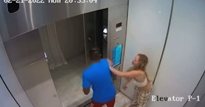 Elevator security footage of model Courtney Tailor striking boyfriend Christian Obumseli