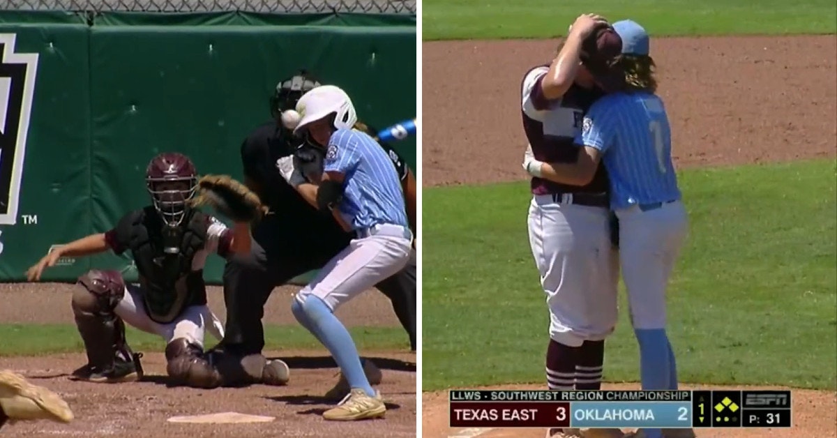 Little Leaguer Comforts Pitcher Who Hit Him In The Head With The Ball