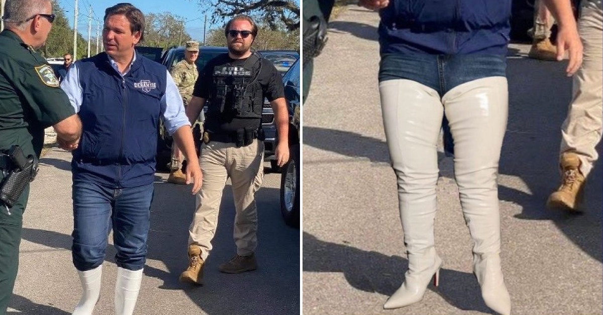 Desantis Wears Lifts Inside Cowboy Boots To Appear Taller 2314