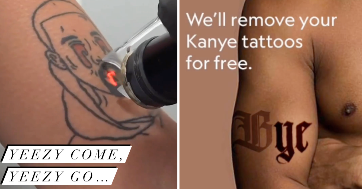 Tattoo studio offers free removals of Kanye West ink in Yeezy come Yeezy  go scheme  Irish Mirror Online