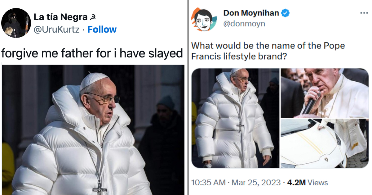 Official StirringThePot OC Pope Francis Wears Custom 'Anime' Coat While in  Japan I'VE GOT THE POWER OF GOD AND ANIME ON MY SIDE - iFunny