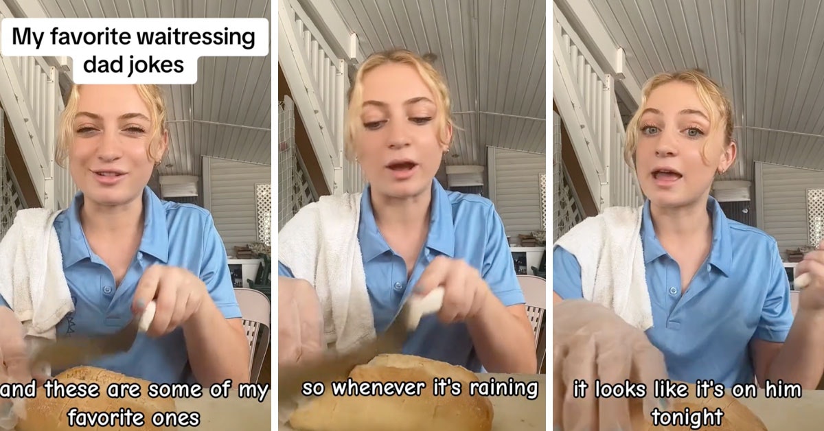 Waitress Shares The 'Dad Jokes' She Uses At Work To Get Bigger Tips In  Viral Tiktok
